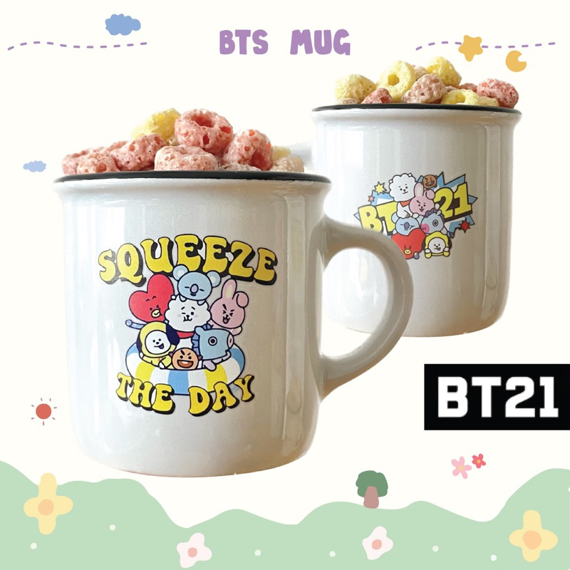 BT21 coffee mug hampers souvenir gelas kopi mug merchandise BTS kpop idol
