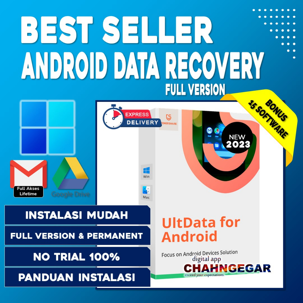 Tenorshare UltData Android 2023 Full Lifetime Ultra Data Recovery Software Recovery Data Android Dri