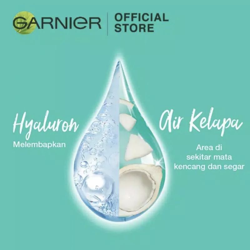 Garnier HydraBomb Brightening Eye Mask Serum (Masker Mata | Samarkan Lingkatan Hitam &amp; Kantung Mata)
