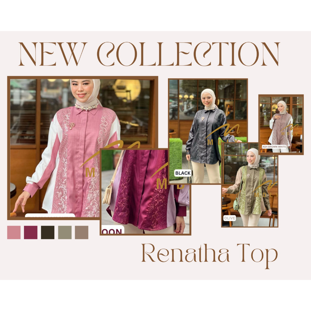 MDLY Original Terbaru Atasan Wanita Renatha Top by Mdly