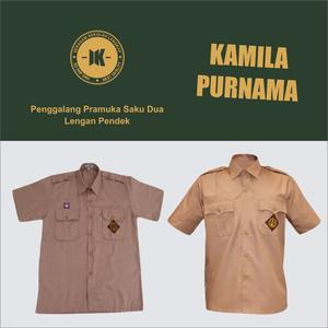 Baju Seragam sekolah Pramuka Lengan Pendek model penggalang/saku 2 atas  Pria dan wanita Untuk Semua Tingkatan (SD, SMP, SMA, )