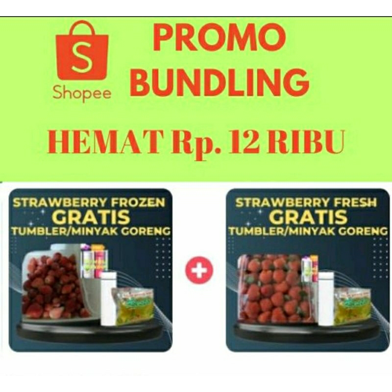 

PAKET BUNDLING MERAH (STRAWBERRY FROZEN 1Kg dan STRAWBERRY FRESH 1Kg)