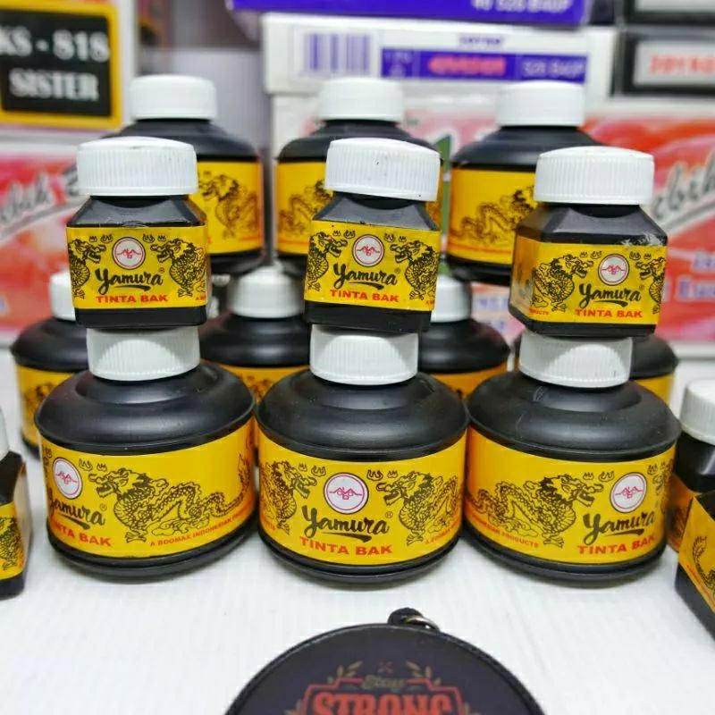 

satu dus kecil mangsi cair cina tinta cair bak pena celup tutul yamura tinta cina tinta bak mangsi cina
