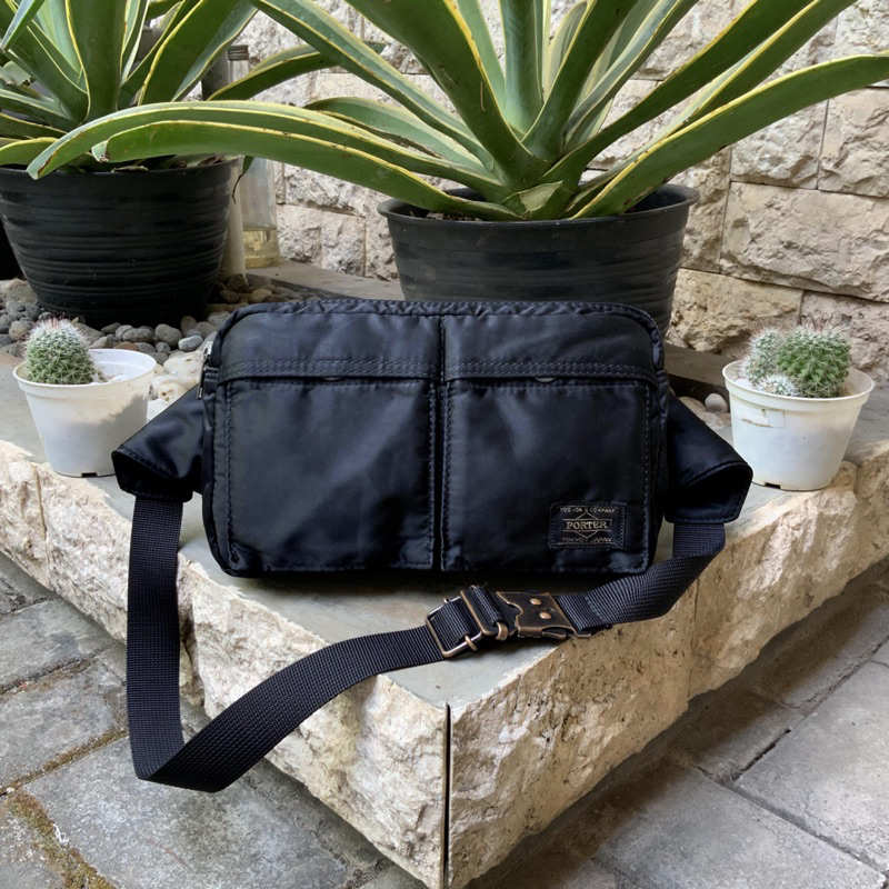 PORTER YOSHIDA & CO TANKER WAIST BAG BLACK