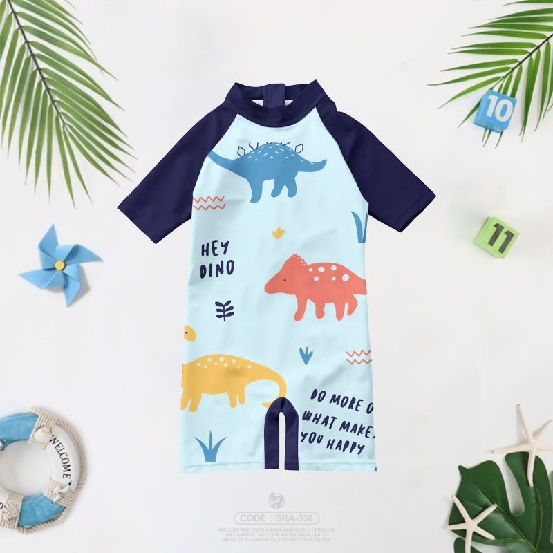 baju renang anak laki laki dinosaurus