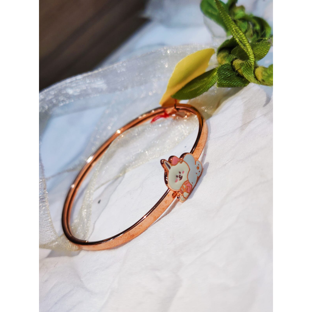 gelang bangkok anak variasi BT21 emas asli 8k