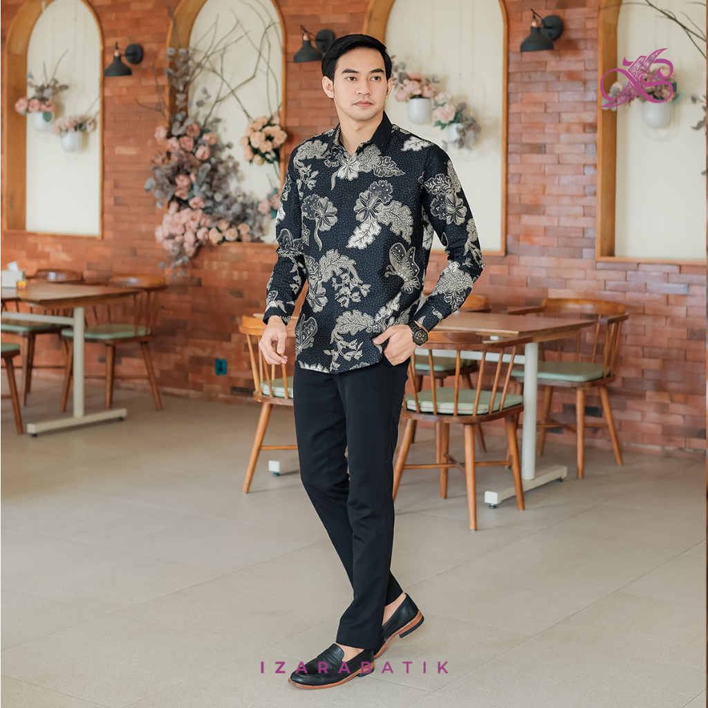 Zivana Hitam - Gaun Kebaya Batik Modern