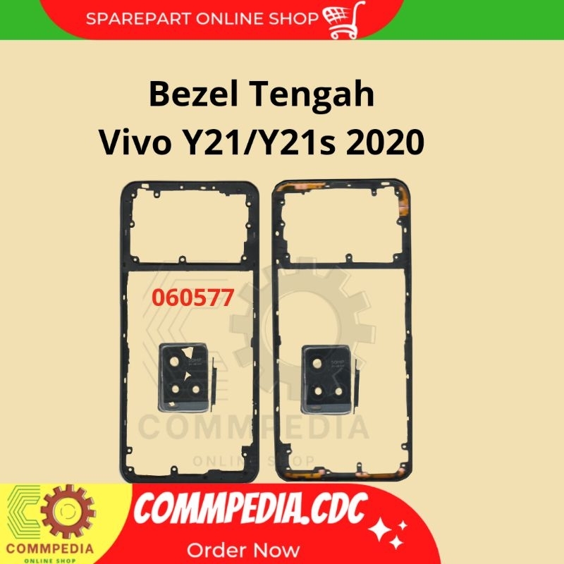 Bezel Tengah Vivo Y21/Y21s 2020