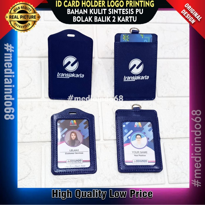 

ID CARD HOLDER KULIT PU LOGO TRANSJAKARTA (Ready Stock)