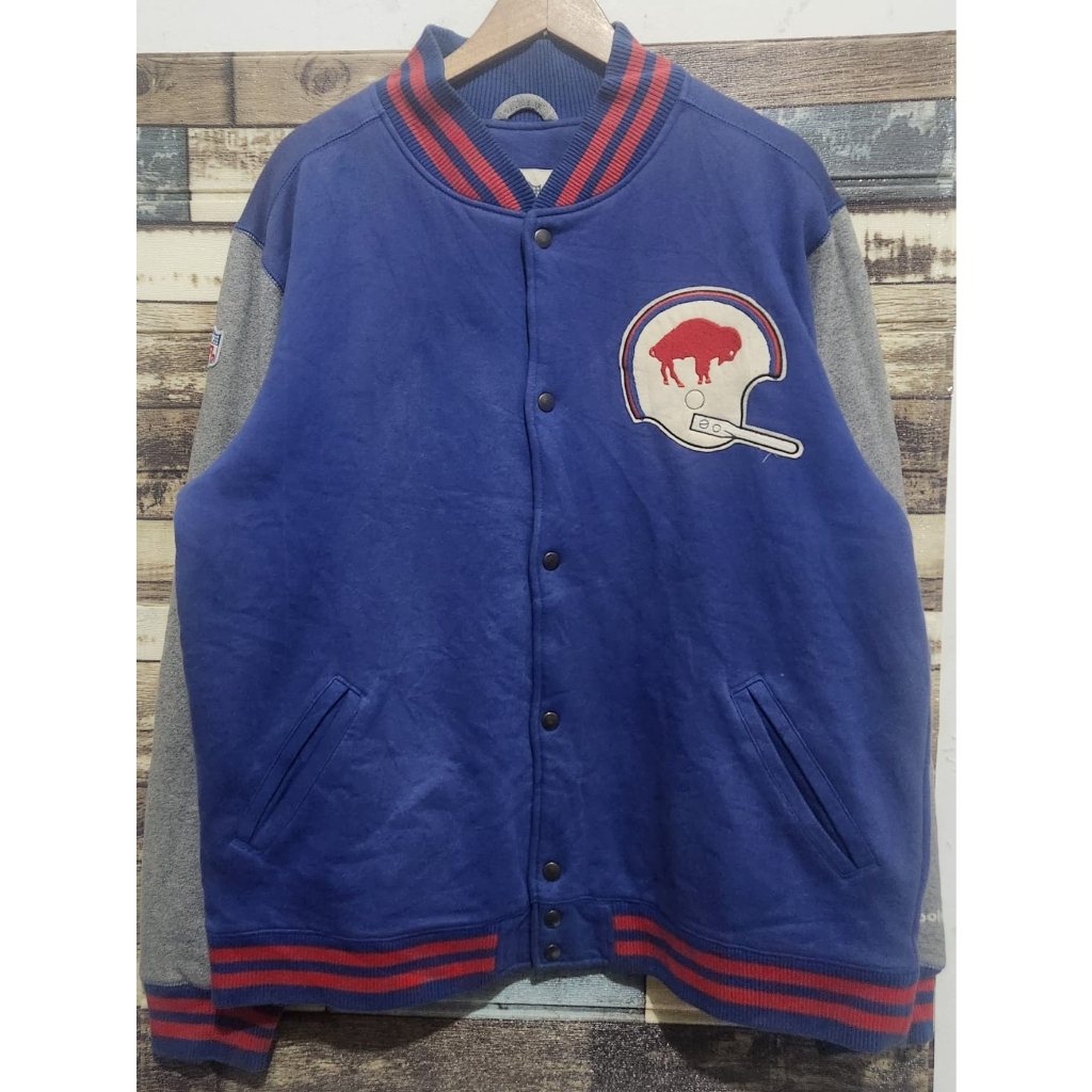 NFL Buffalo Bills Vintage Collection Reebok Varsity Jacket Original ( Size XL-XXL)