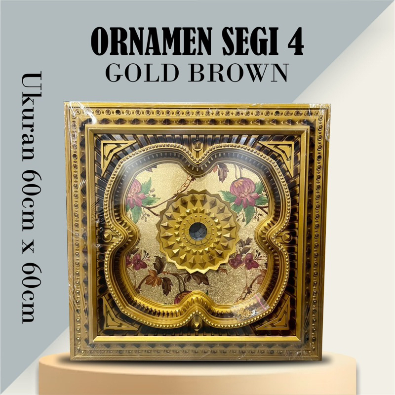 ORNAMEN 60x60 PLAFON PVC / ORNAMEN LAMPU / HIASAN PLAFON PVC