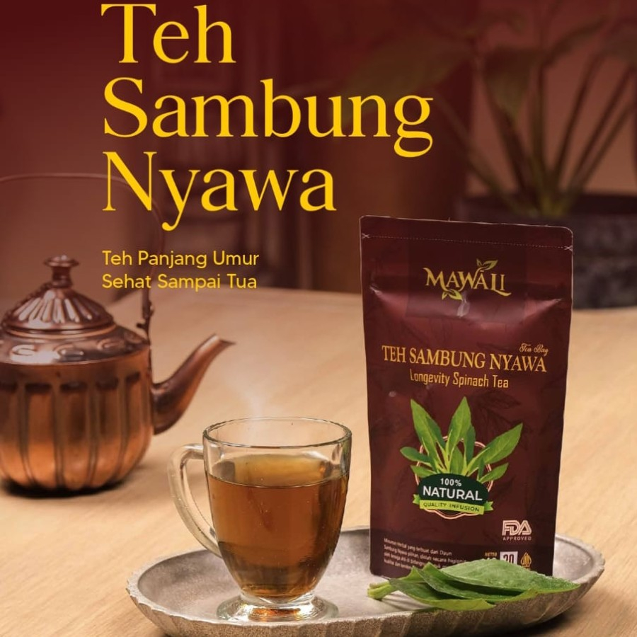 

Teh Herbal Sambung Nyawa MAWALI Original, isi 20 100% Organik