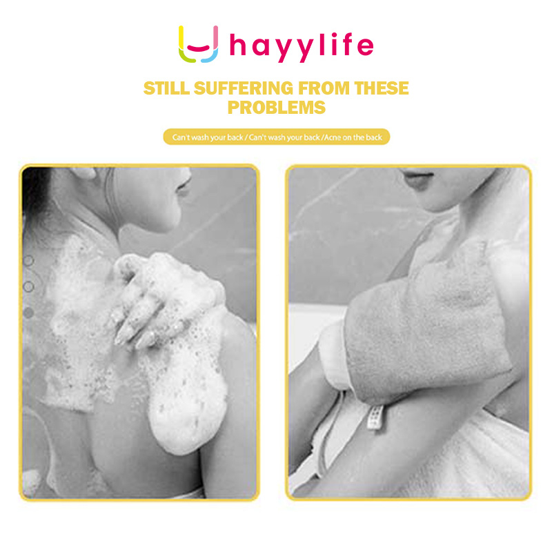 SOOKA Sikat Mandi bentuk Bunga  - Sikat Mandi bentuk bunga untuk menggosok bagian punggung dengan gagang panjang dan bulu lembut yang ramah terhadap kulit tubuh HL-BAB864