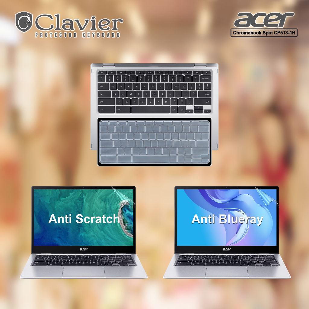 Cover Keyboard Screen Protector Garskin Laptop Anti Gores Acer Chromebook Spin 513 CP513-1H-S4QB Tpu