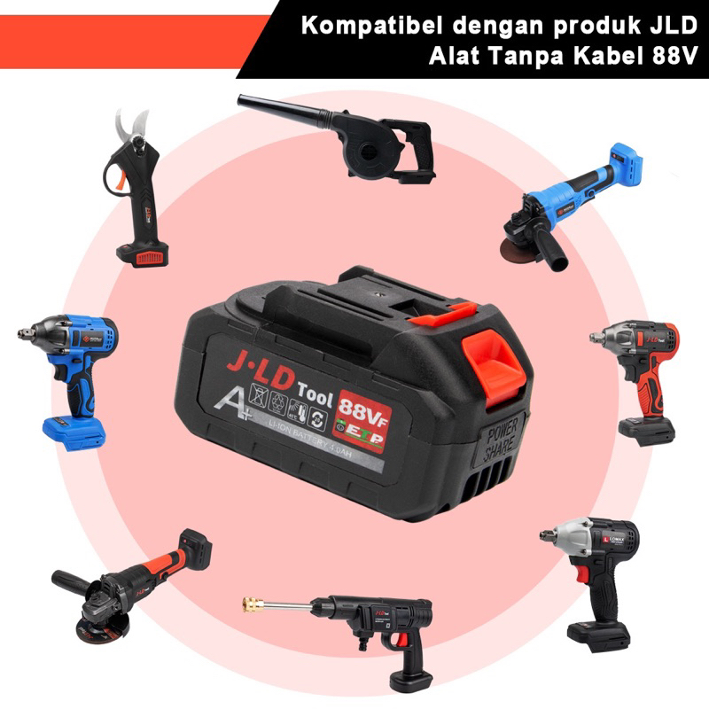 Jlelectro Batrei 88V Batrei Impact Wrench 88V Jld Batrei Cordless 88V Ori 88Vf
