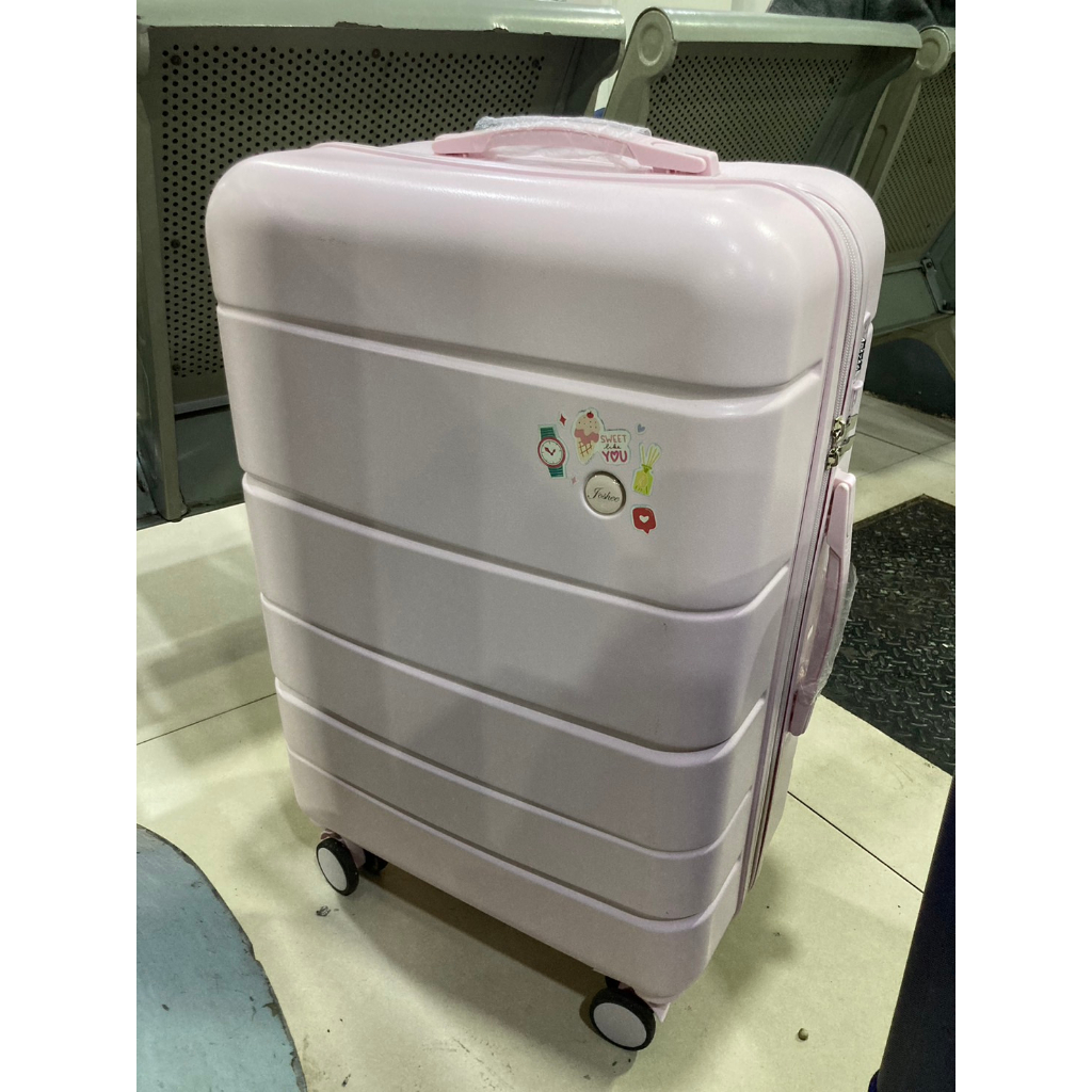 [Harga NETT] PRELOVED Koper Baby Pink LOLLIPOP SERIES Koper Luggage Joshee