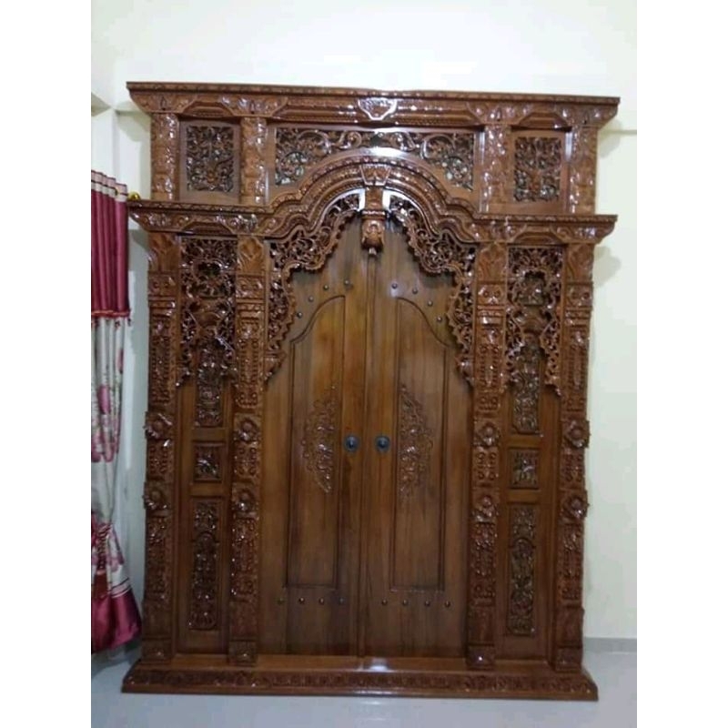 PINTU GEBYOK UKIR JEPARA TERLARIS
