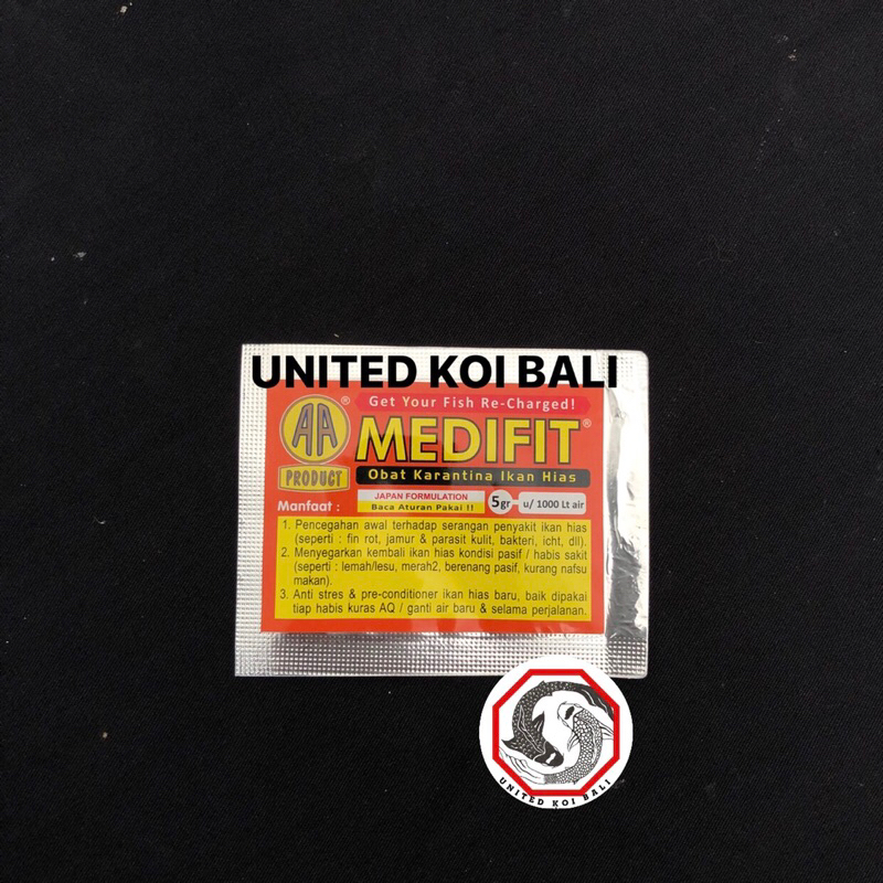 MEDIFIT 5g - Obat Karantina Ikan - ikan koi ikan upang ikan koki