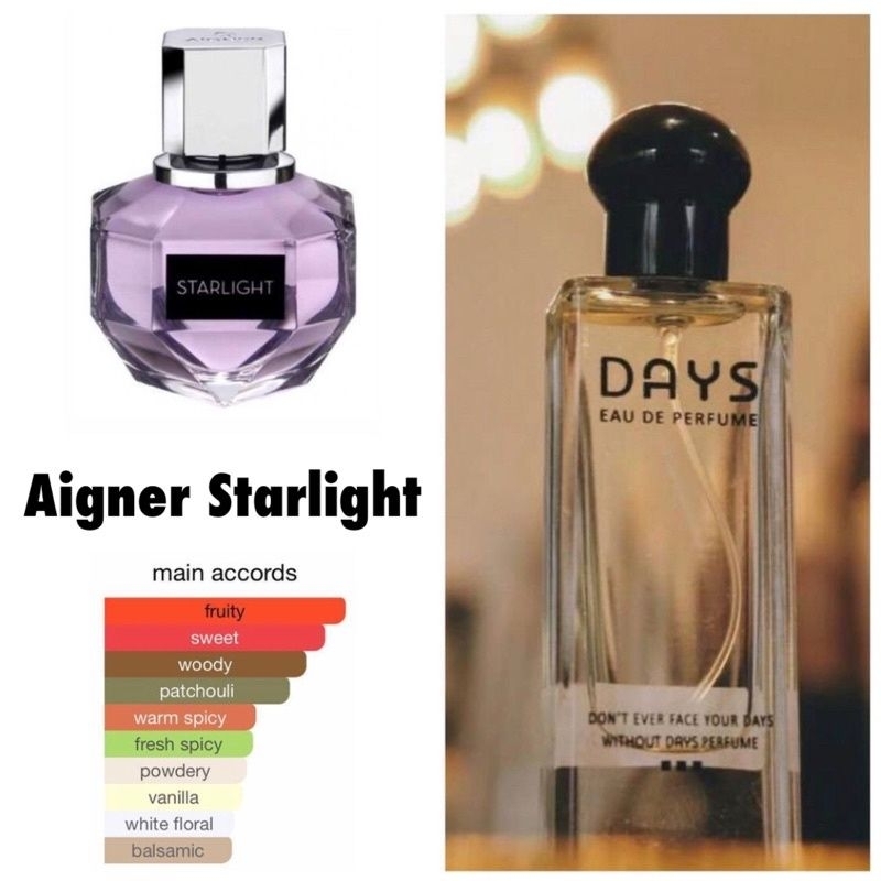 DAYS PARFUME dengan inspirasi dari Aigner Starlight