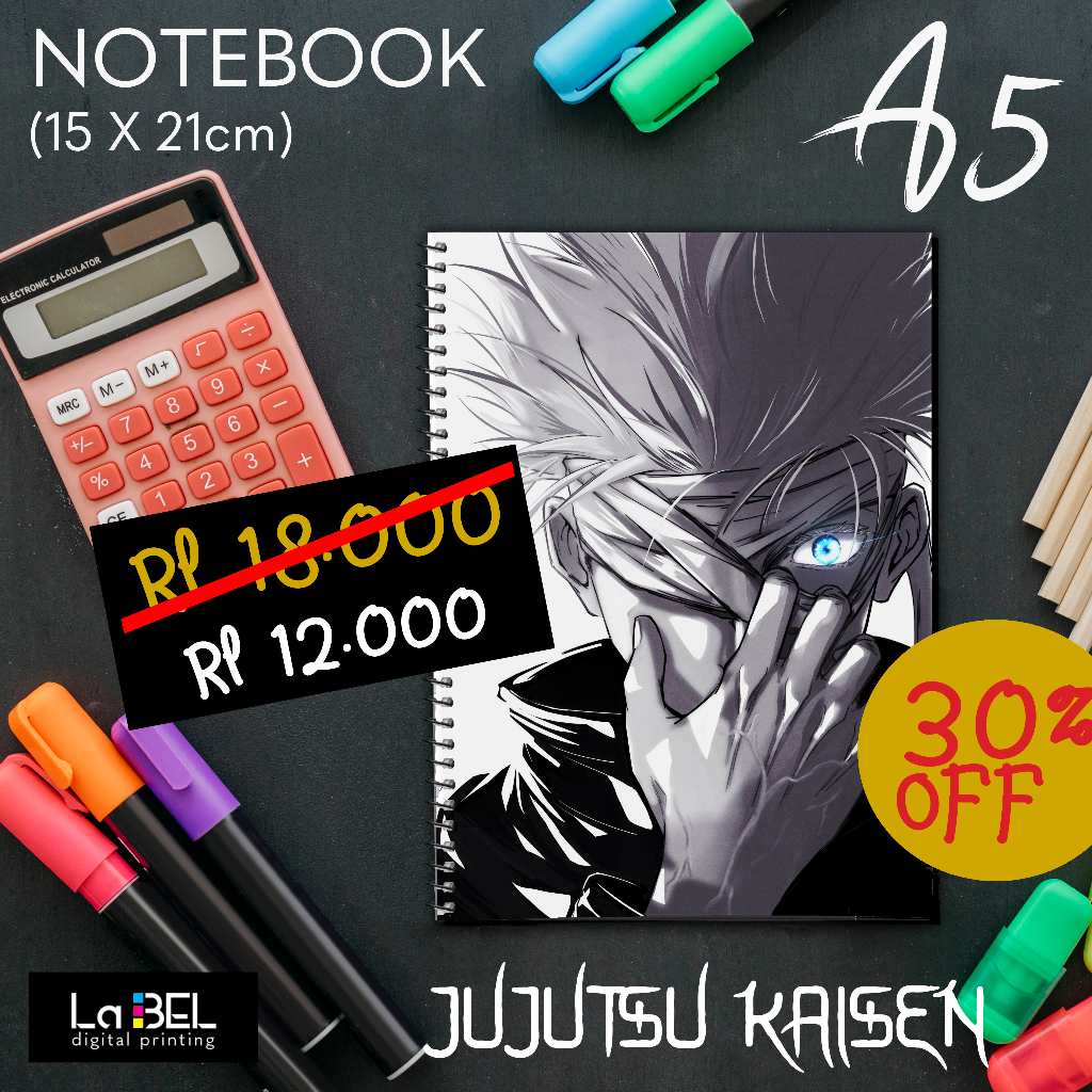 

Notebook JUJUTSU KAISEN - ANIME - Ukuran A5