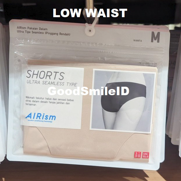 SALE Women CD AIRism PAKAIAN DALAM ULTRA SEAMLESS LOW WAIST CELANA CD WANITA JASTIP UNIQLO
