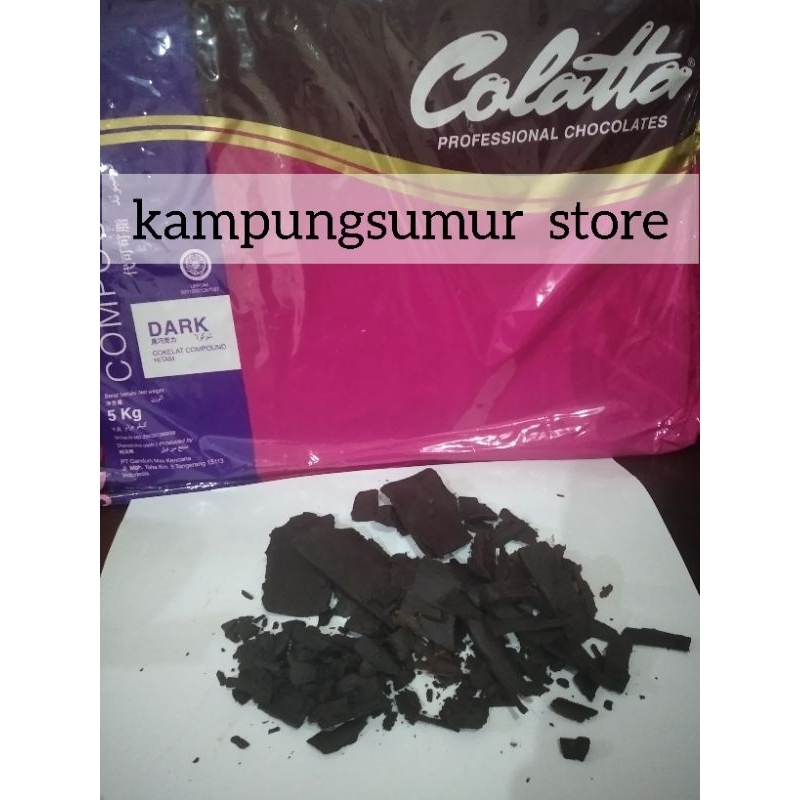 

COKLAT BATANG COLATTA DARK Compound PECAH PATAH HANCUR 250 gram