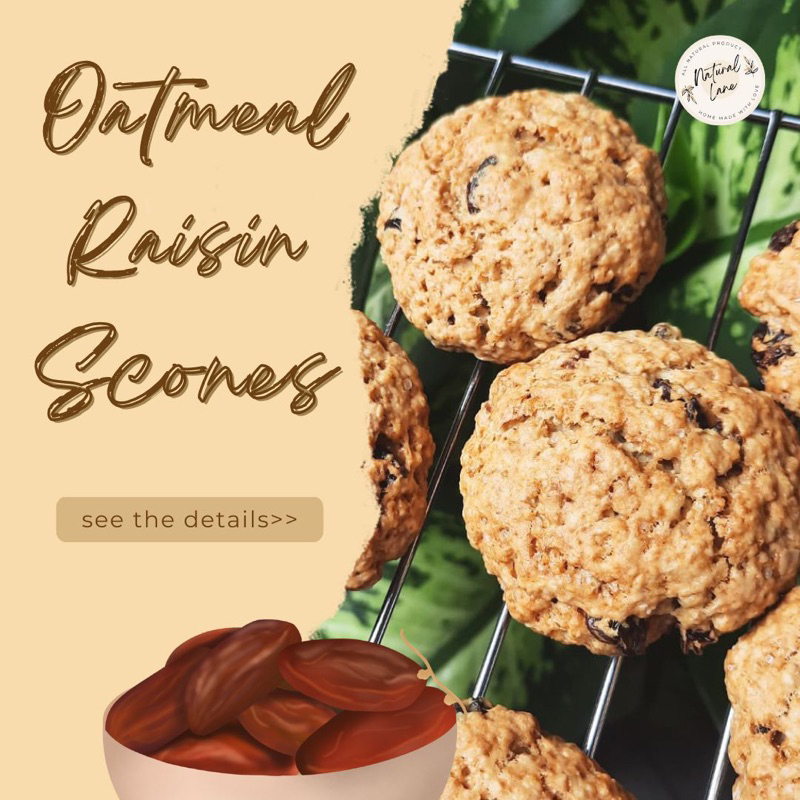 

Oatmeal Raisin Scones