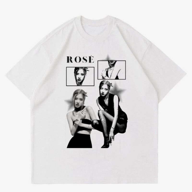 TSHIRT PERSONIL BAND - ROSE BLACKPINK | KAOS PERSONIL BAND - ROSE BLACKPINK UNISEX