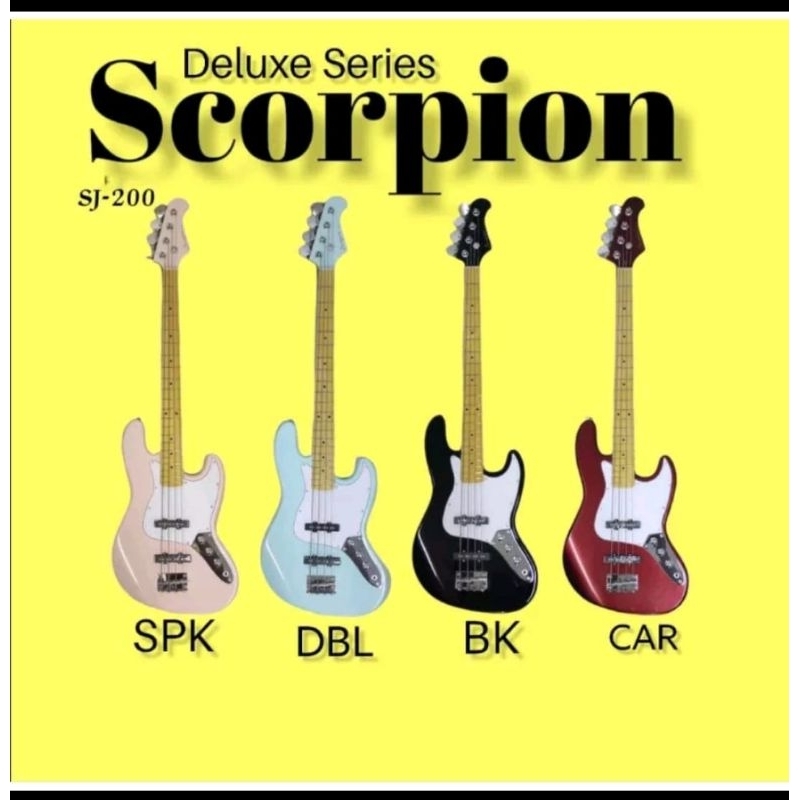 Gitar Bass sj 200 scorpion deluxe series sj-200 sj200 original. best product