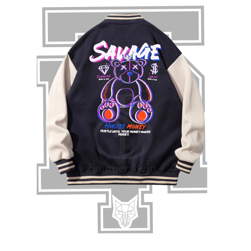 Jacket Varsity Baseball Pria - Bigsize S M L XL XXL XXXL XXXXL XXXXXL XXXXXXL fashion jumbo wanita d