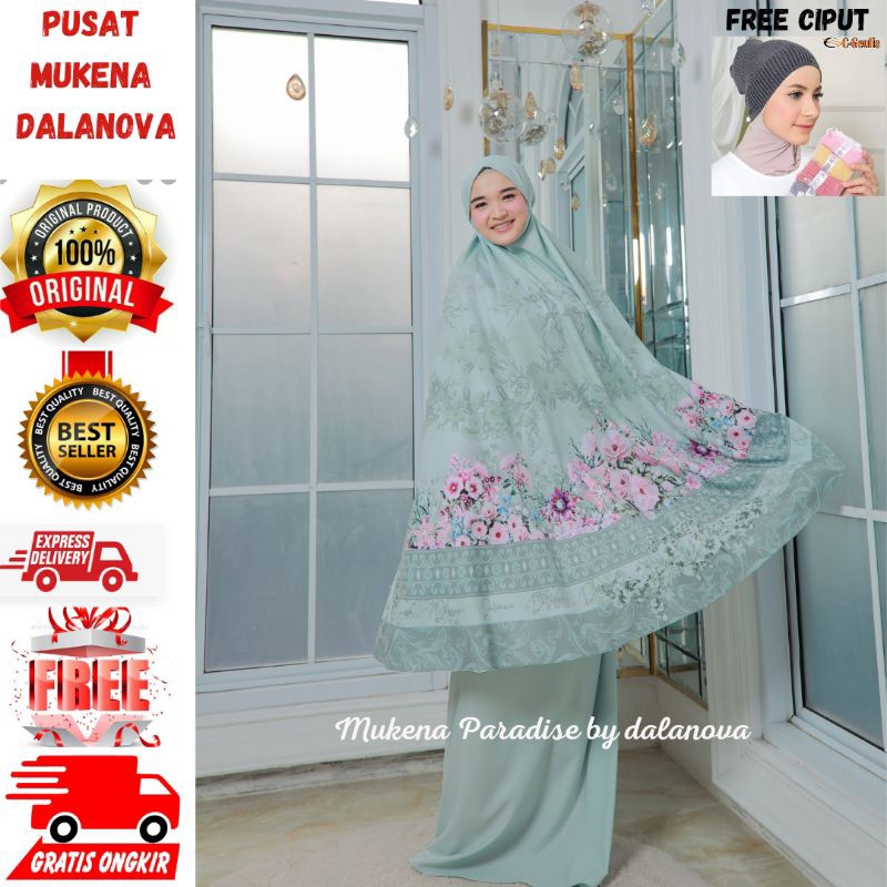 Mukena Printing Paradise Mukena Dalanova Mukena 2in1 Mukena Premium Mukena Cantik Mukena Couple ibu&