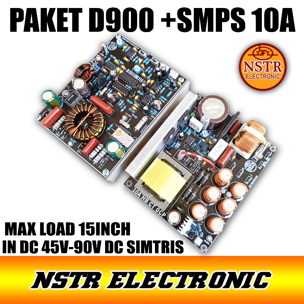 PAKET AUDIO D900 NON BIAS DAN SMPS 10A