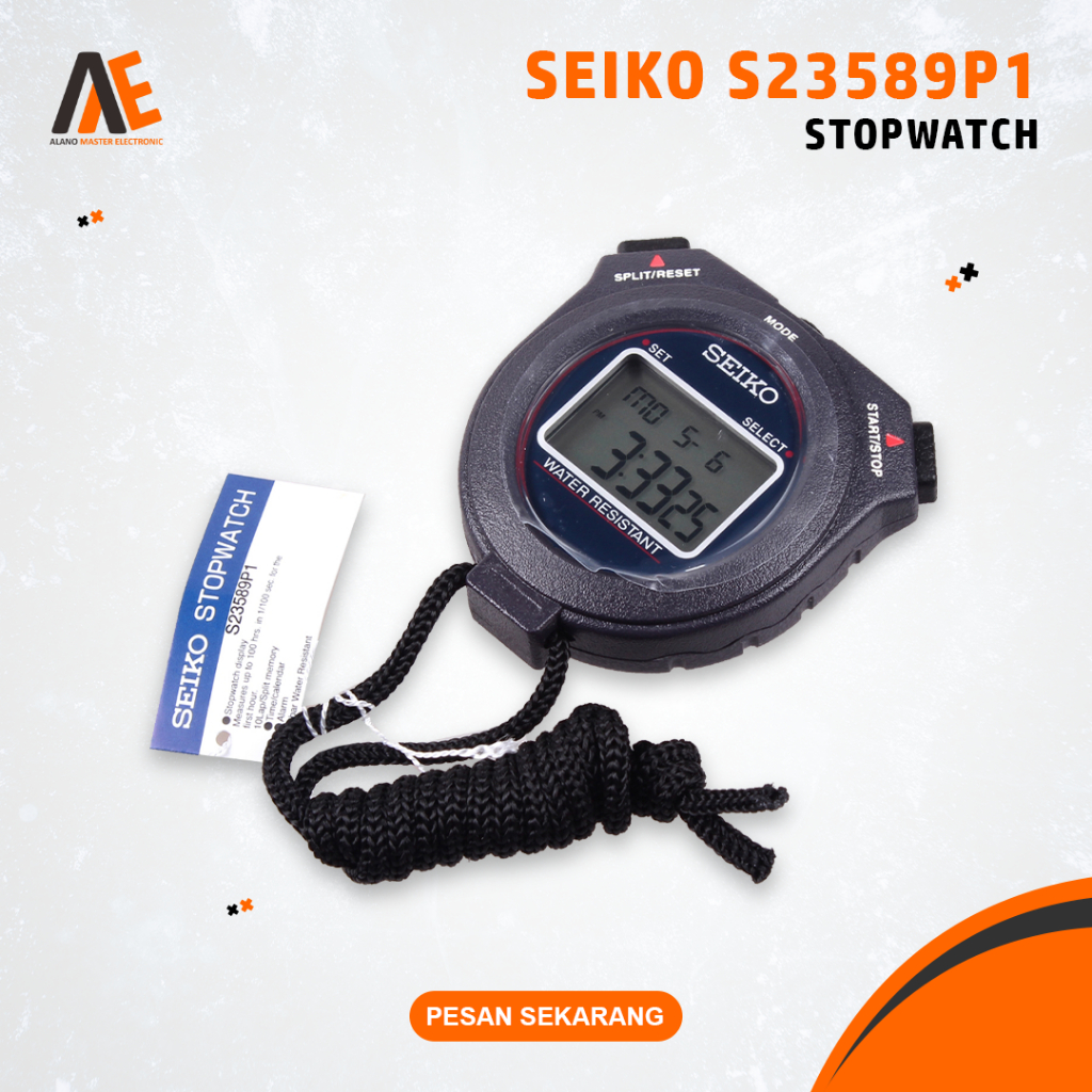 Stop Watch Seiko S23589P1 Alat Pengukur Waktu Stopwatch Seiko S23589P1