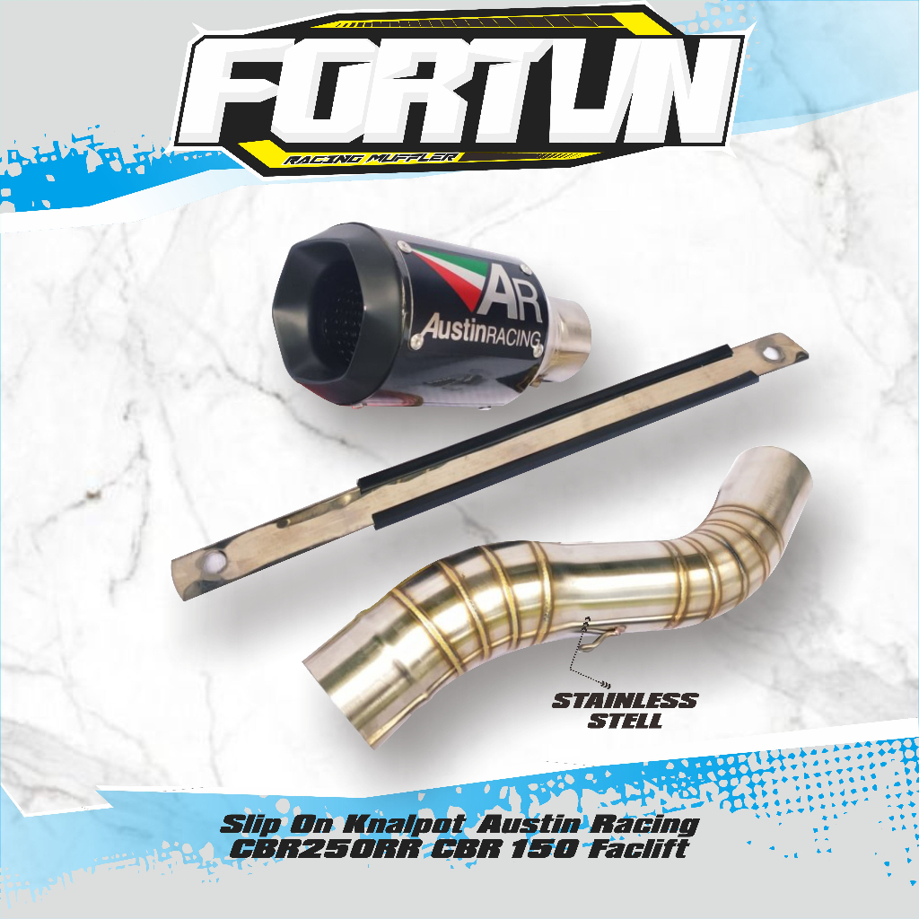 Slip On Knalpot Austin Racing CBR250RR CBR 150 Faclift - Fortun Knalpot