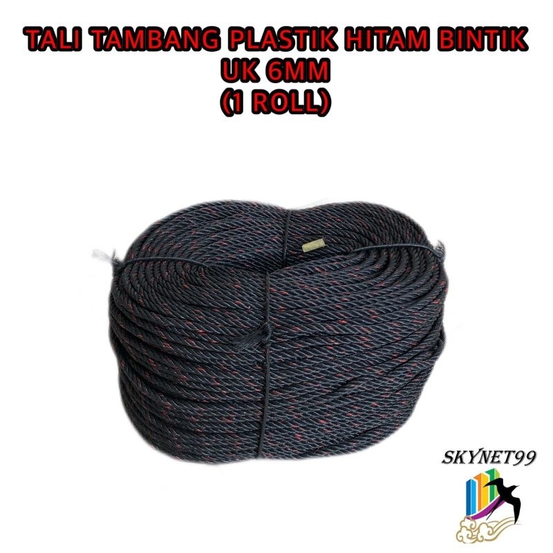 TALI TAMBANG PLASTIK UK 6MM (1 ROLL )