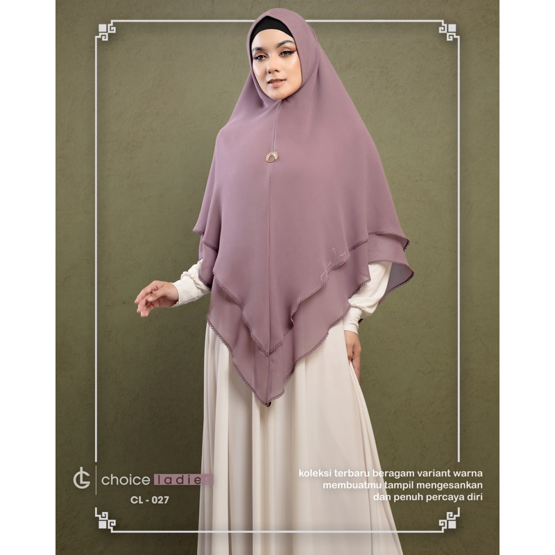 KHIMAR CHOICE LADIES CL27 PICOT BROS || KHIMAR SYARI CL27