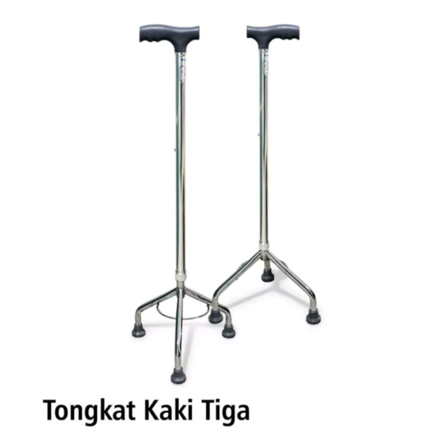 EM Tongkat kaki 3 alat bantu jalan /tripod/tongkat pyramid kaki tiga