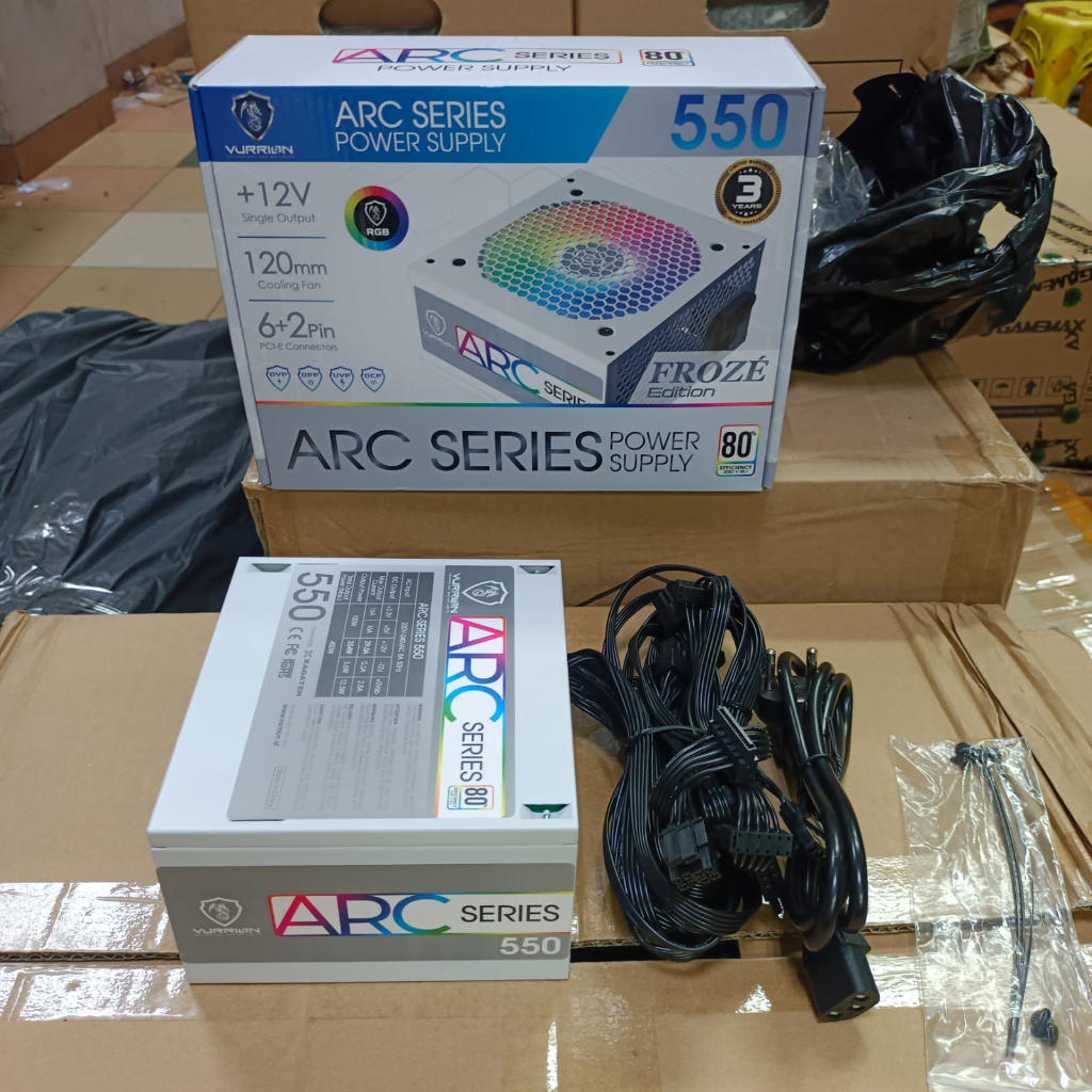 Power Supply VURRION ARC Series 550Watt Froze Edition RGB - PSU 550W