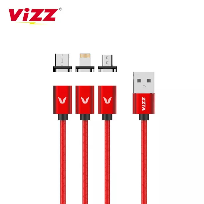 Kabel Data Magnetic 3in1 2,4A Vizz VZ-CX01 100cm