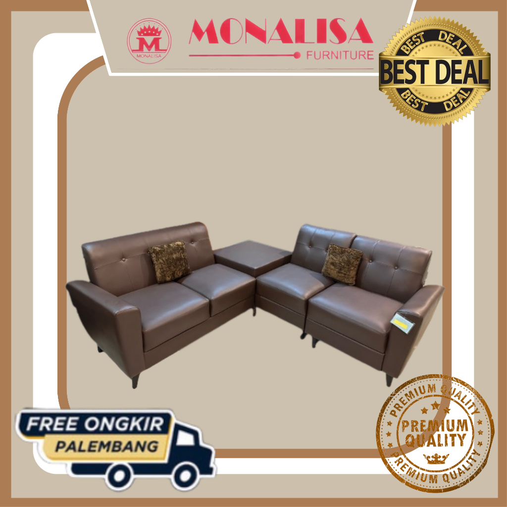 Sofa Sudut Mose / Sofa Ruang Tamu / Sofa Ruang Keluarga / Kursi Minimalis Nyaman / Sofa TV