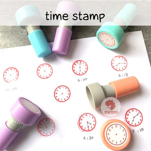 

Zoetoys Time Stamp | Stempel Jam Anak Waktu | Tinta Cap Lucu | Mainan Edukasi | Bingkisan Hampers