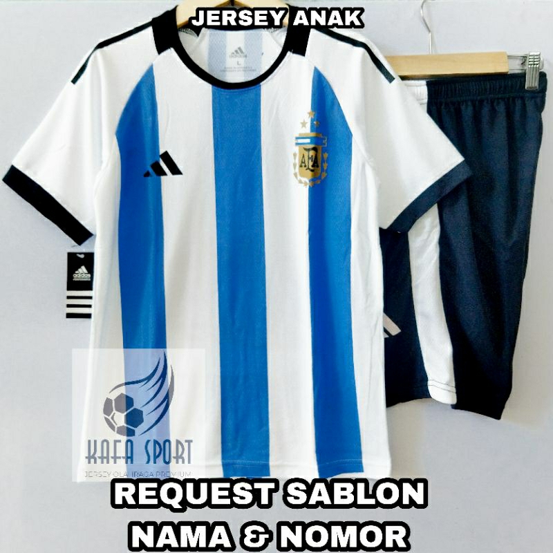 COD sablon Nama Nomor setelan baju bola jersey anak junior terbaru kaos futsal voly anak anak umur 1