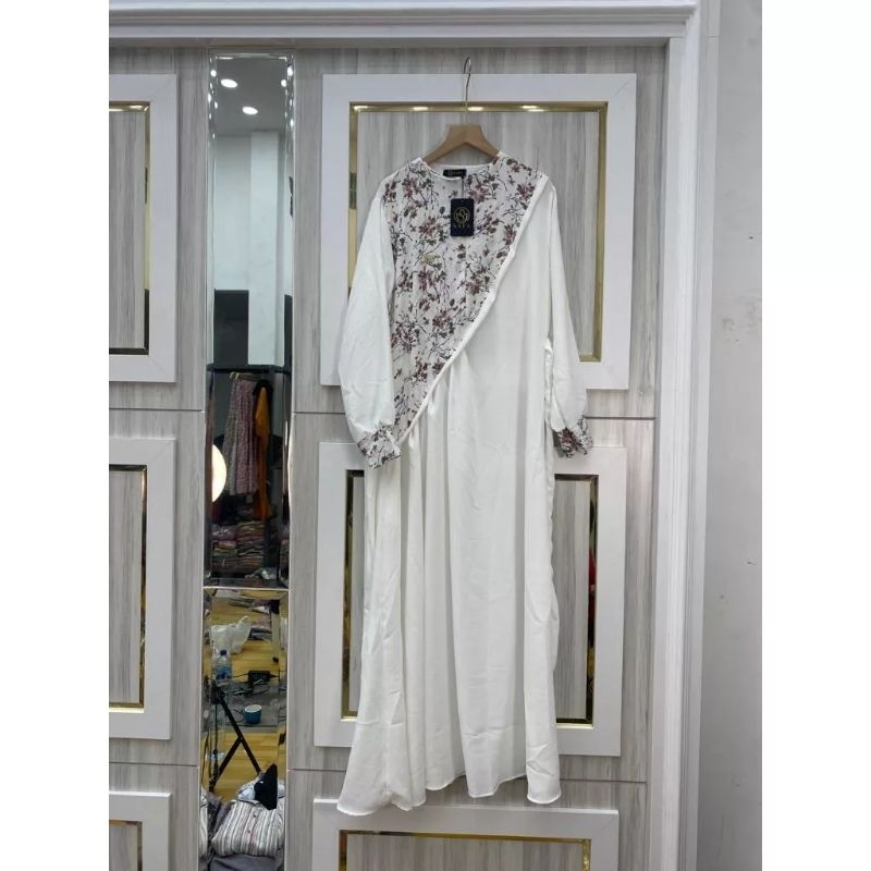 BAJU GAMIS PESTA MARBLE MIX CRINGKLE GOOD QUALITY