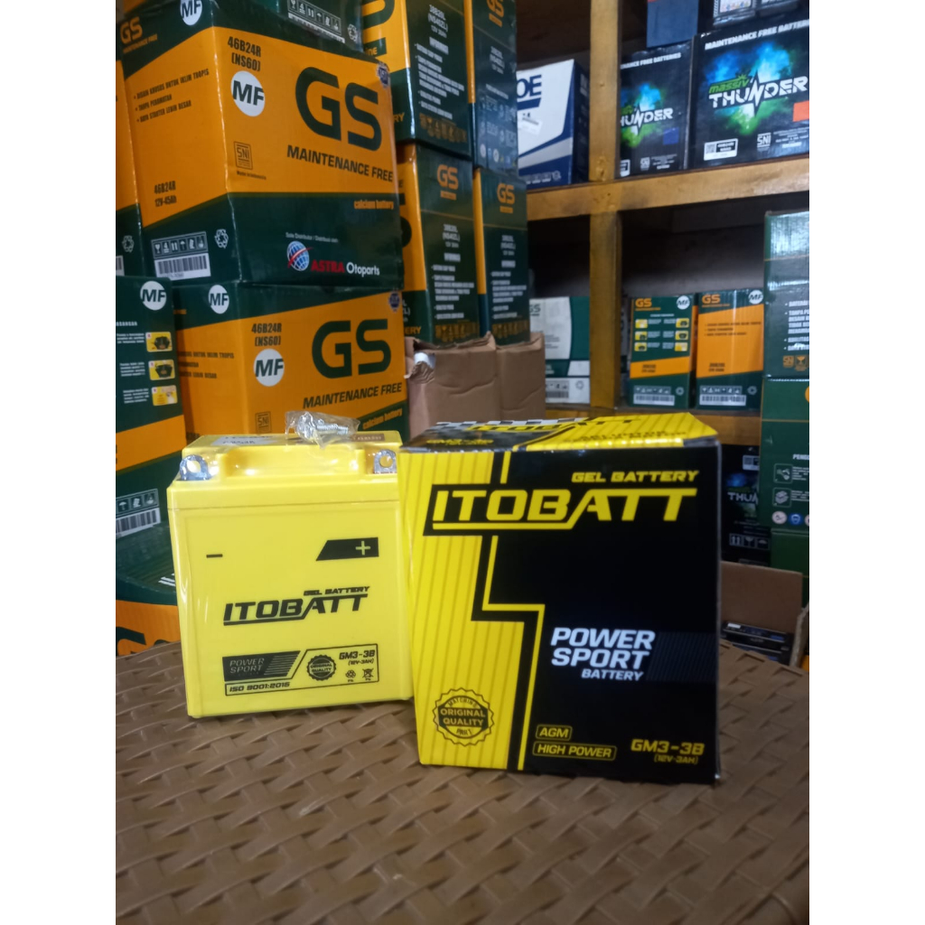 Aki kering yamaha rx king (new) itobatt mtx3al gm3-3b itobatt