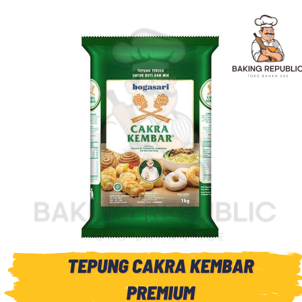 

BOGASARI | TEPUNG TERIGU CAKRA KEMBAR PREMIUM | 1 KG