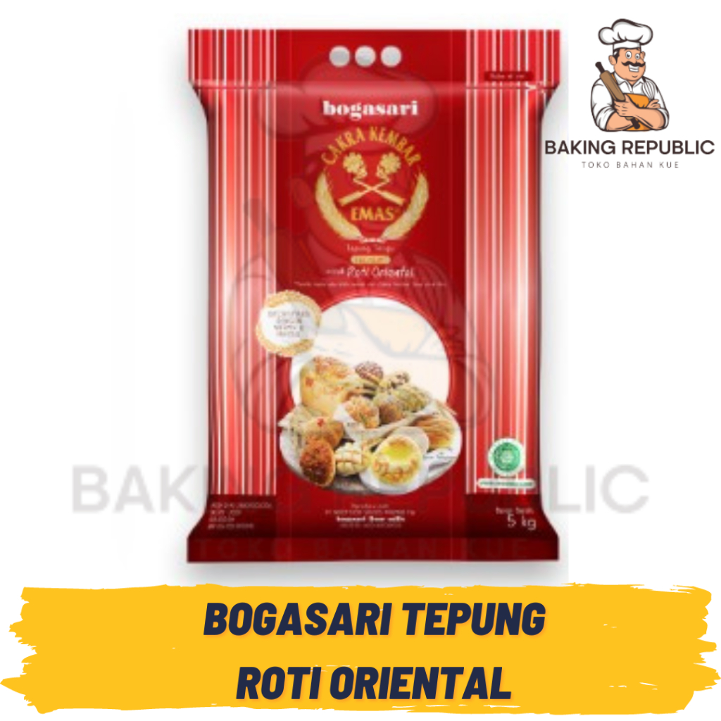 

BOGASARI | TEPUNG CAKRA KEMBAR ROTI ORIENTAL | 5 KG | KEMASAN PABRIK