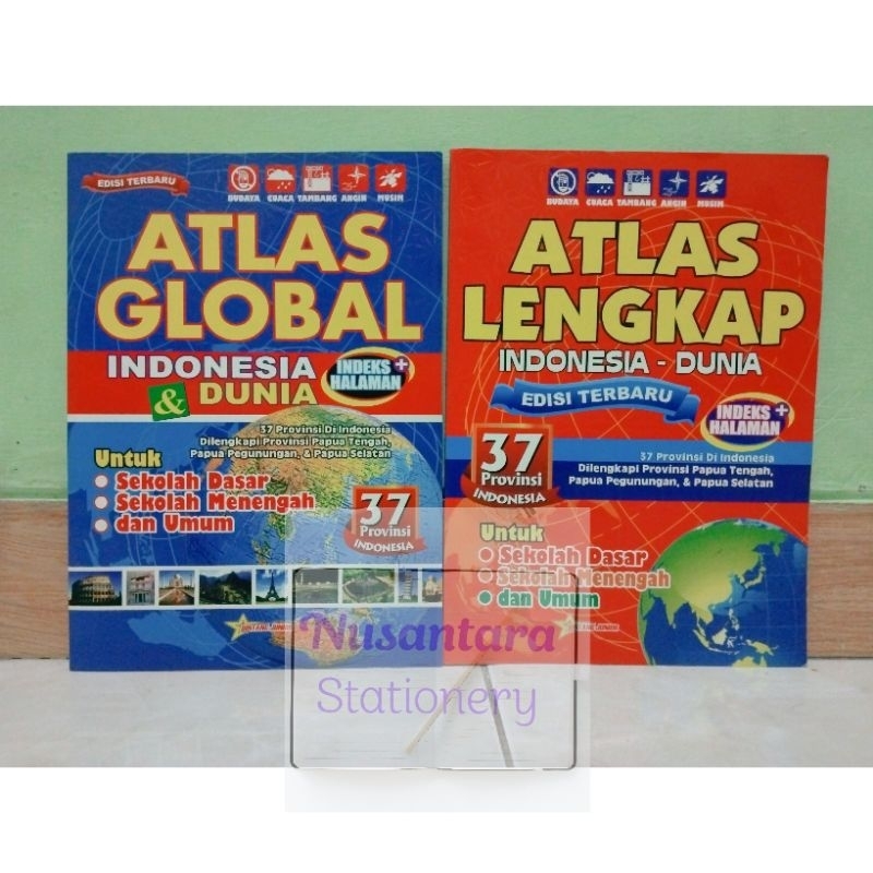 Atlas Lengkap Indonesia - Dunia | Atlas Global Indonesia - Dunia