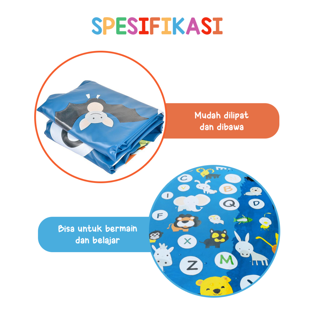 PICKA BOO Kolam Semprot Air Mancur Kids Water Spray Mat Permainan Air Anak