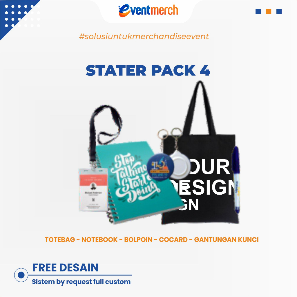 

[TERMURAH DI JOGJA] PAKET SEMINAR KIT ACARA - GIFTSET - STATER PACK 4 BY EVENTMERCH