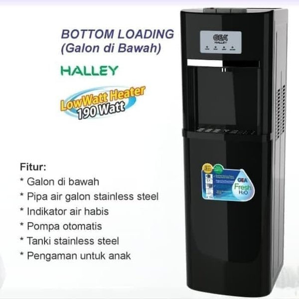 GEA HALLEY DISPENSER GALON BAWAH 3 KERAN KOMPRESOR